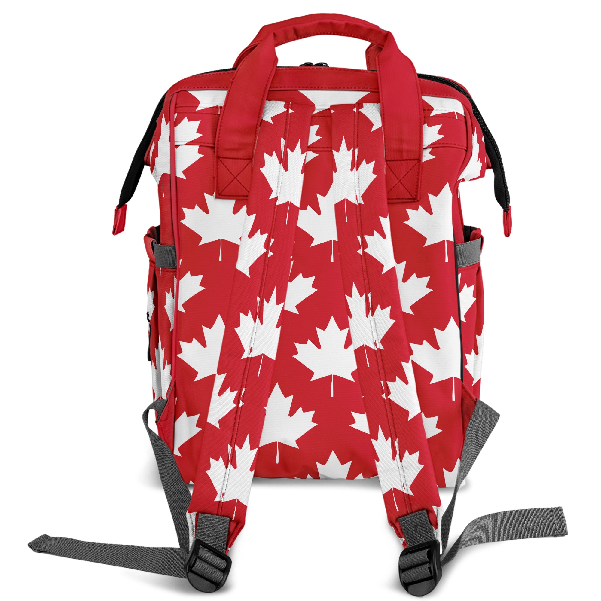 Maple Leaves Red Backpack