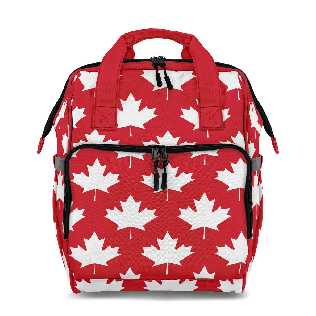 Maple Leaves Red Backpack