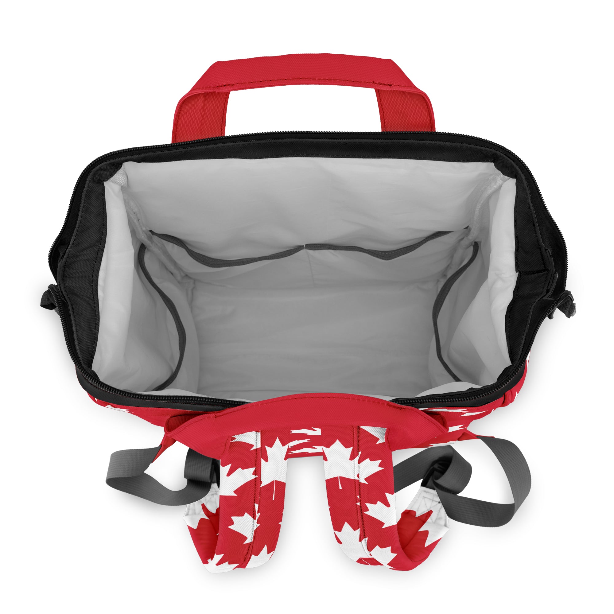 Maple Leaves Red Backpack