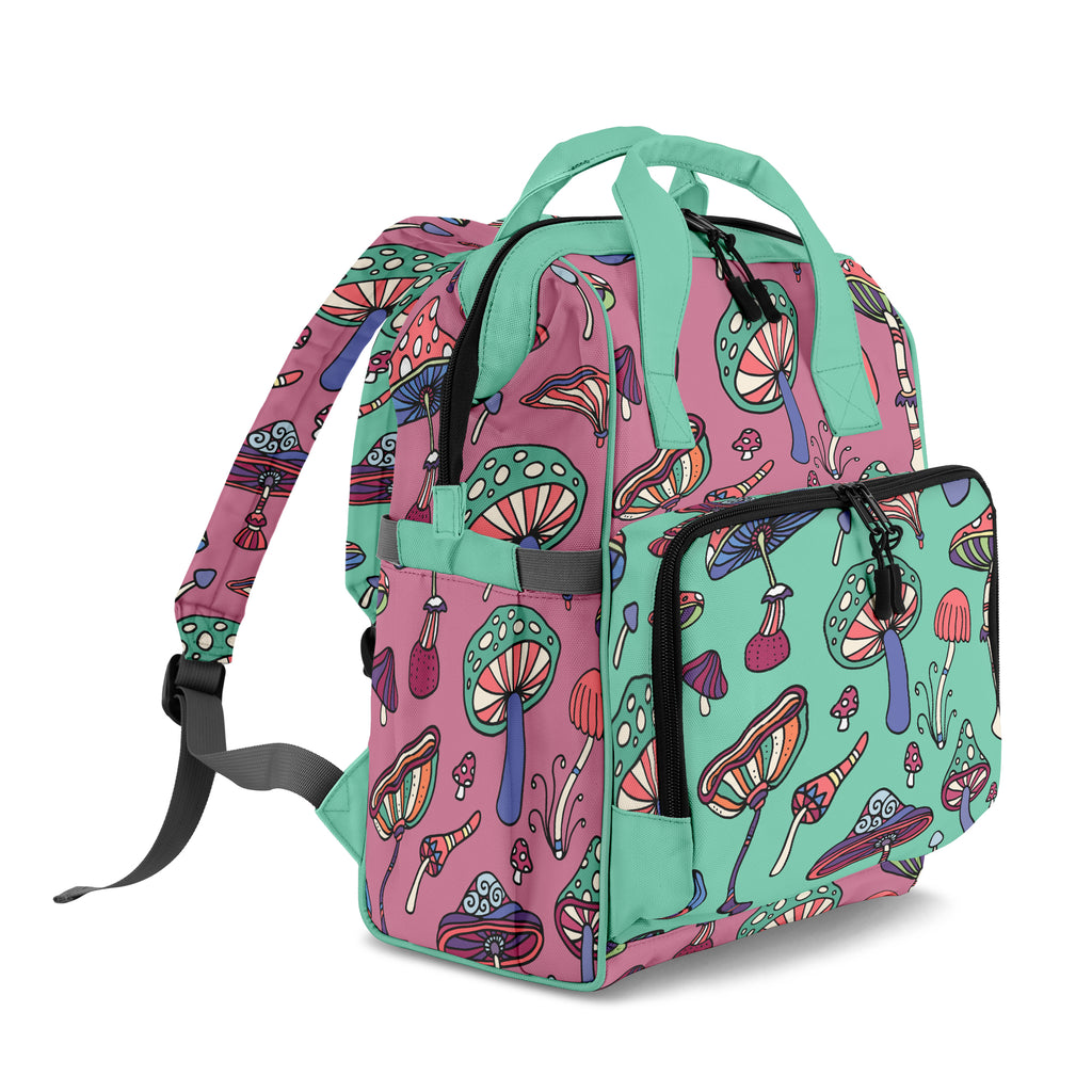 Mismatched Mushrooms Backpack