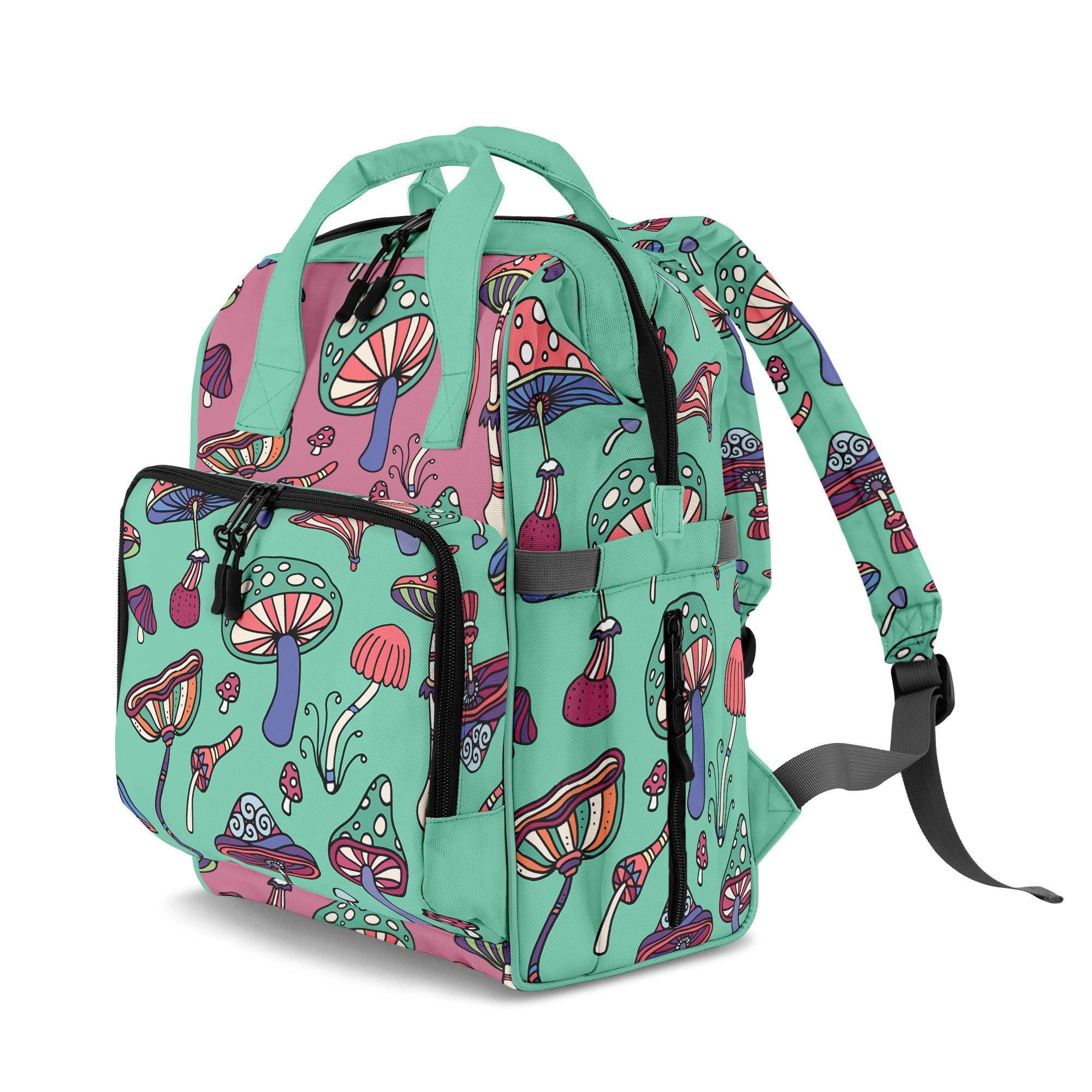 Mismatched Mushrooms Backpack