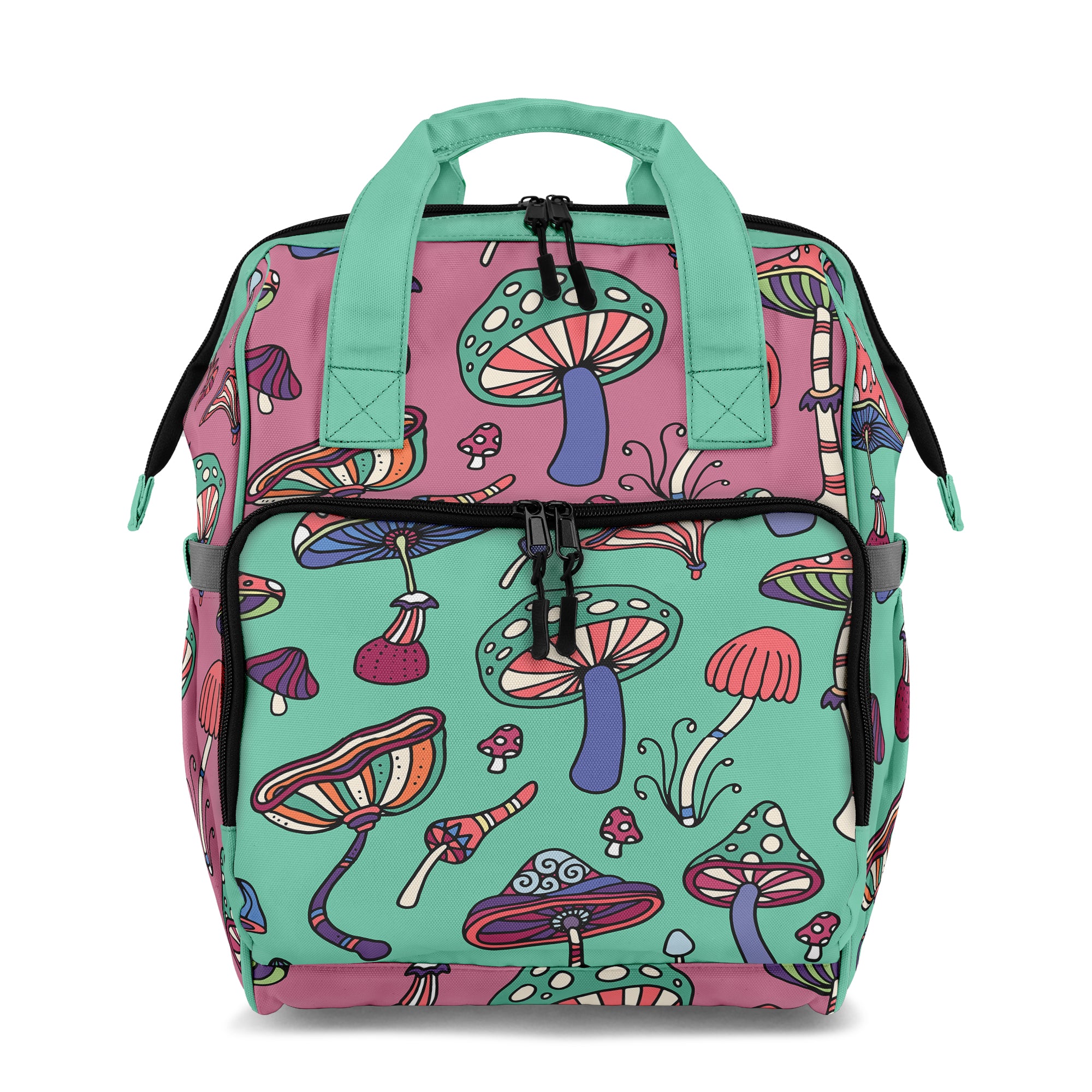 Mismatched Mushrooms Backpack – Offbeat Sweetie