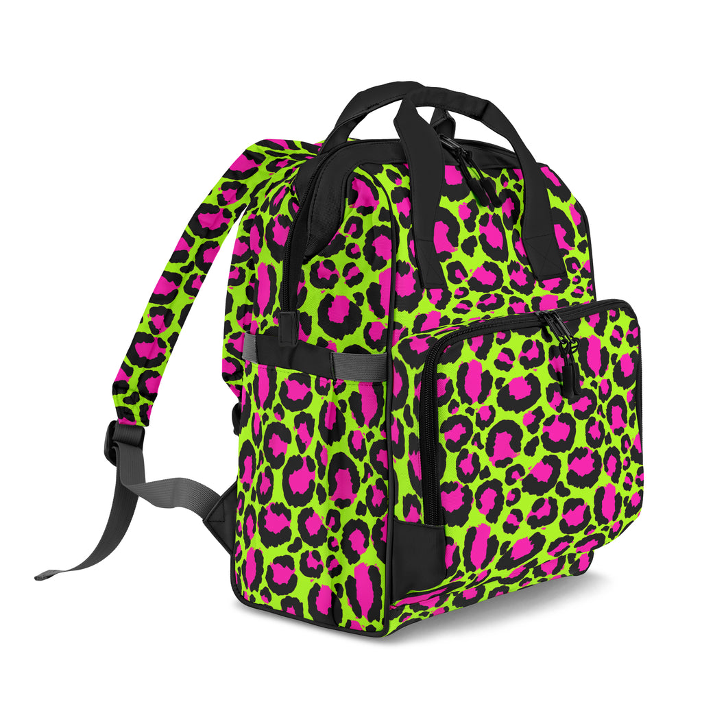 Neon Leopard Backpack