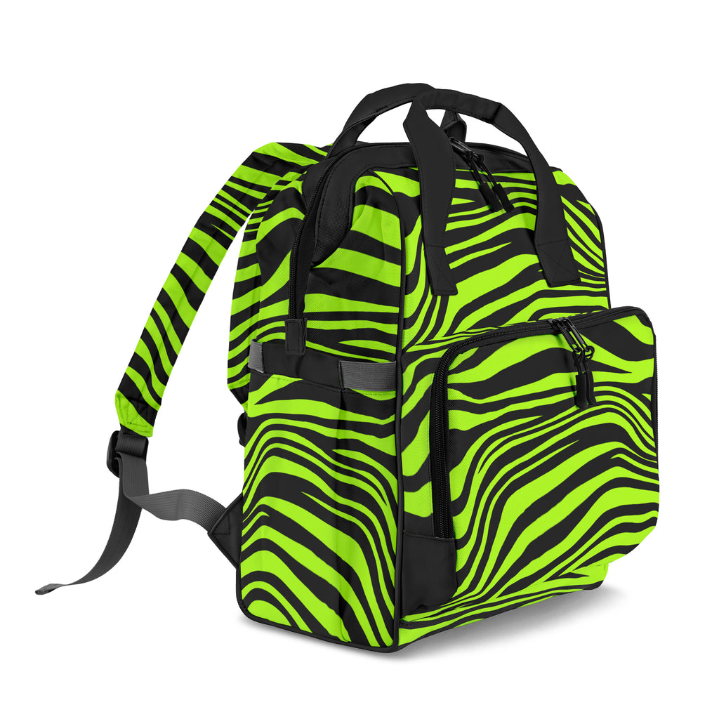 Neon Zebra Backpack
