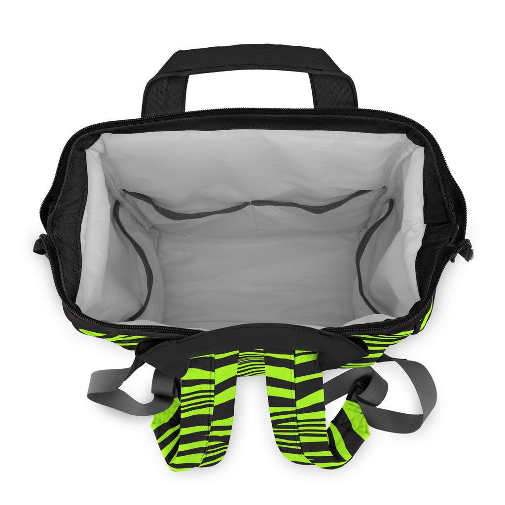 Neon Zebra Backpack