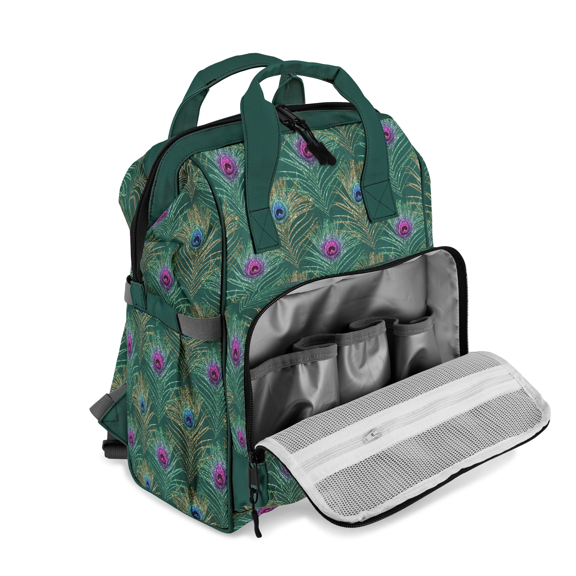 Peacock Feathers Backpack