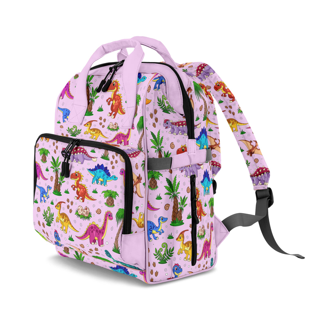 Pink Baby Dinos Backpack