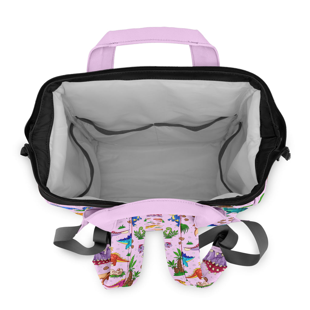 Pink Baby Dinos Backpack