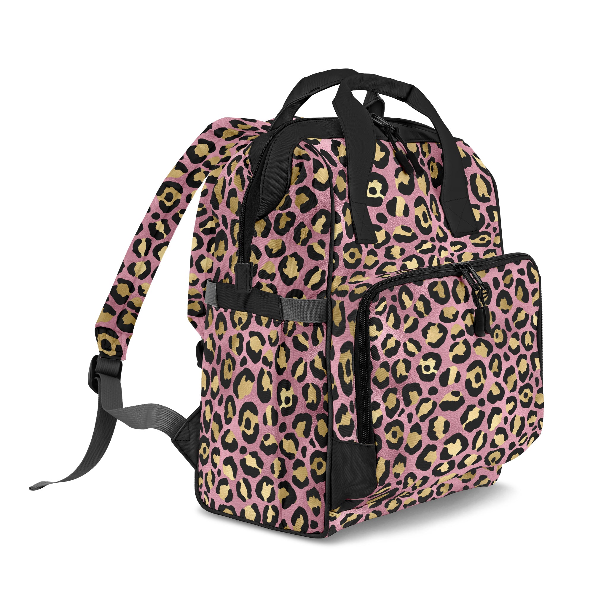 Pink Leopard Backpack