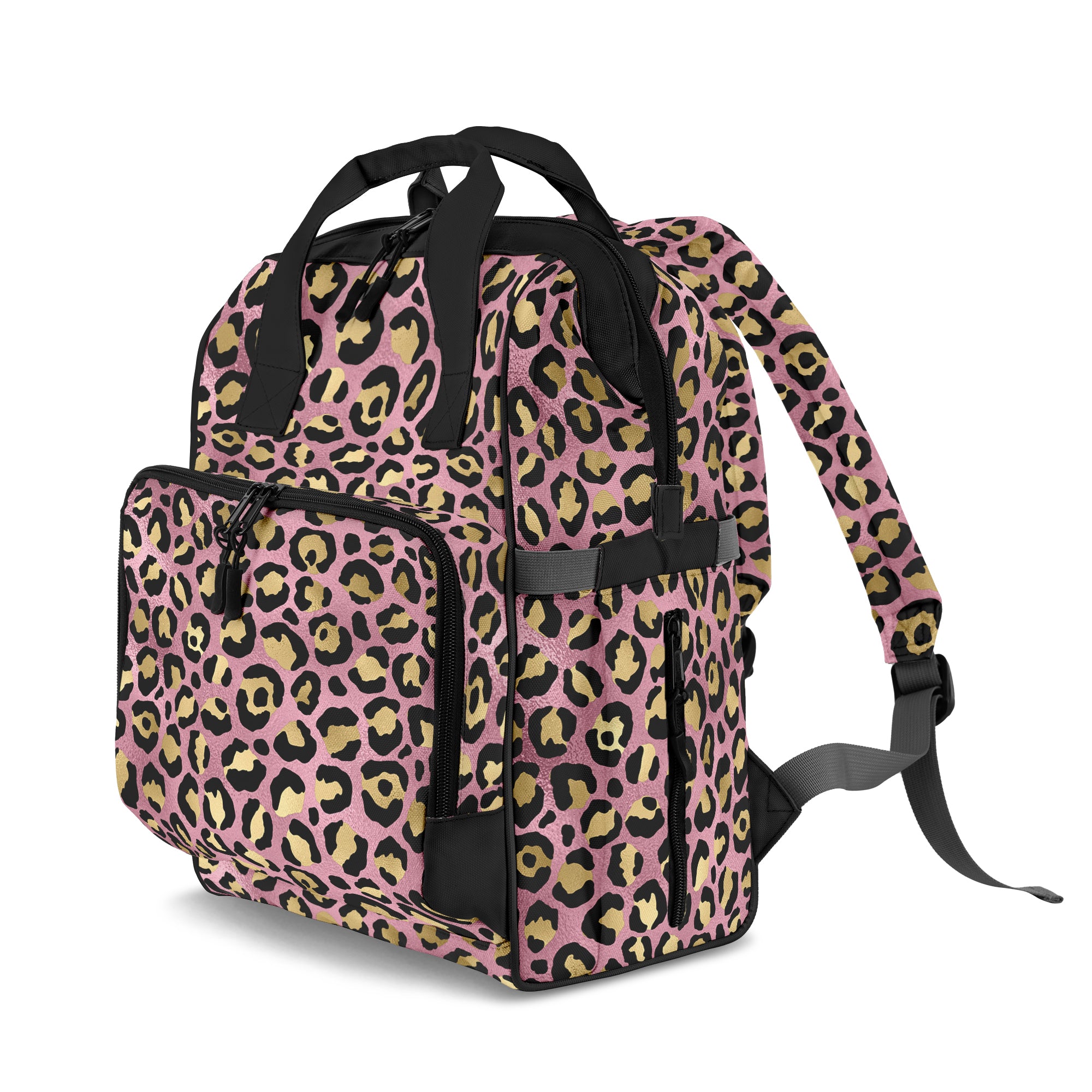 Pink Leopard Backpack