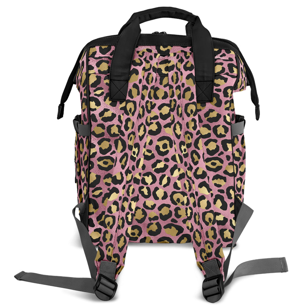 Pink Leopard Backpack