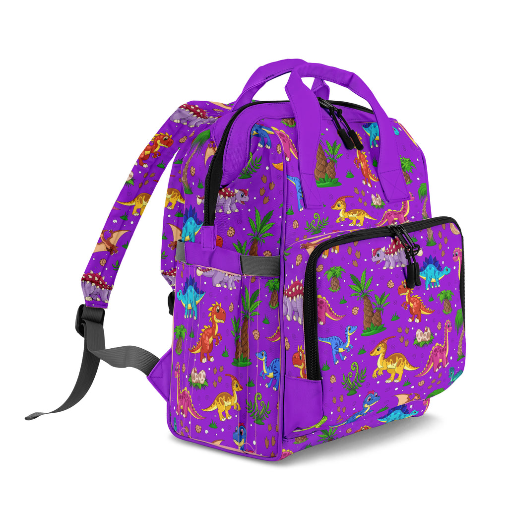 Purple Baby Dinos Backpack