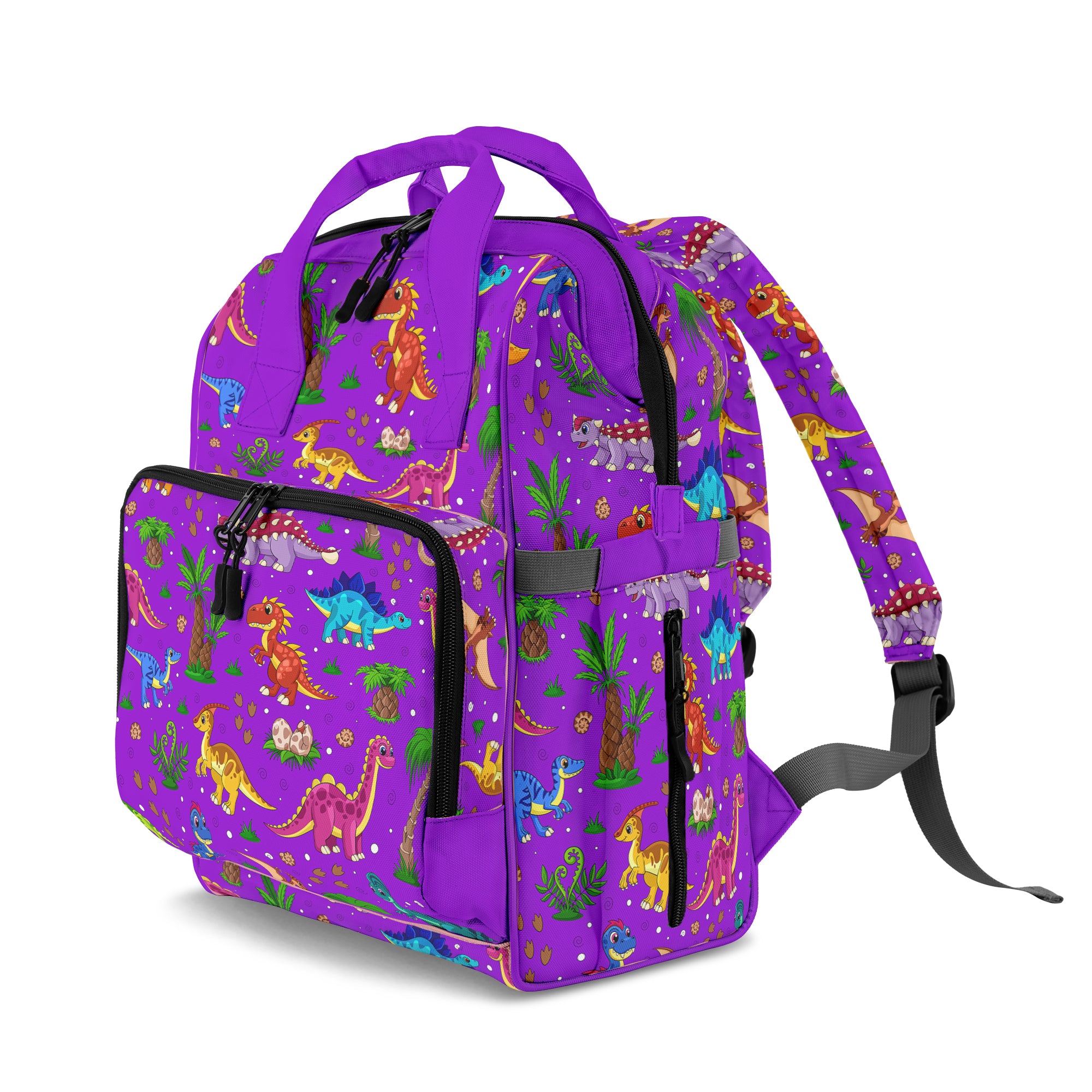 Purple Baby Dinos Backpack