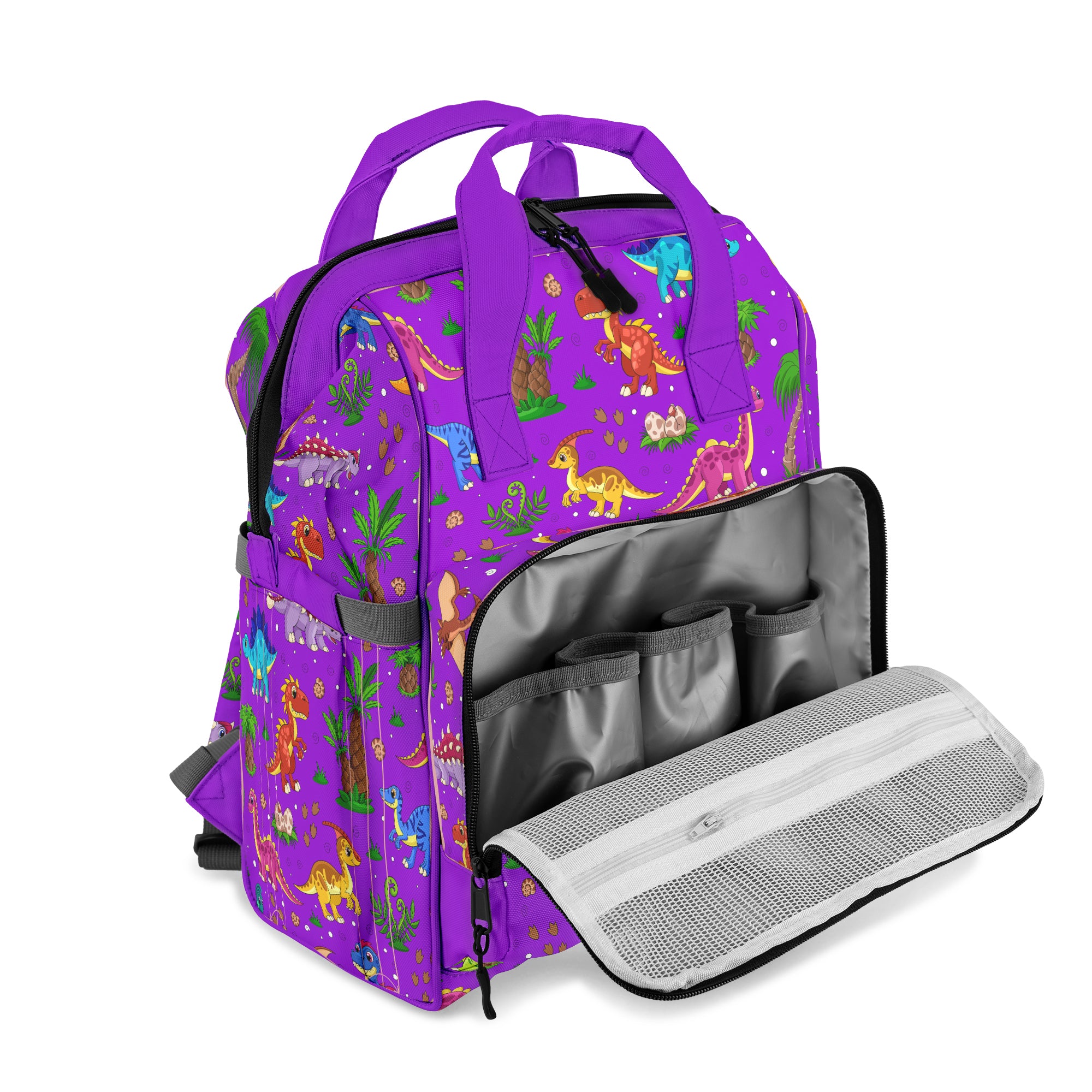 Purple Baby Dinos Backpack