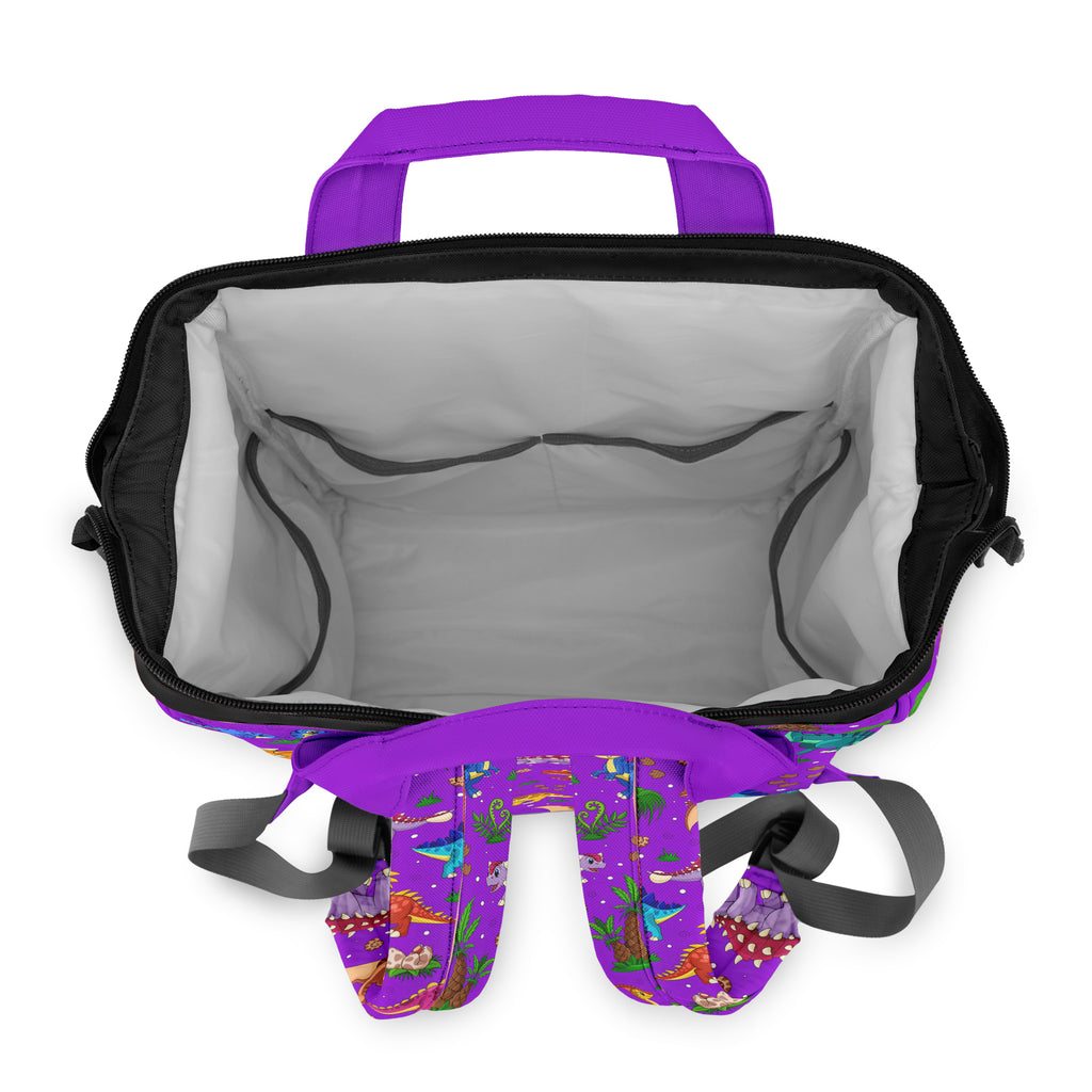 Purple Baby Dinos Backpack