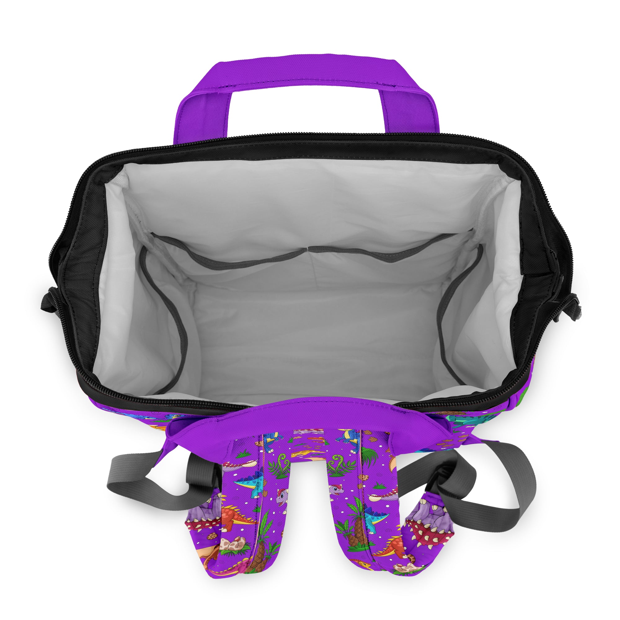 Purple Baby Dinos Backpack