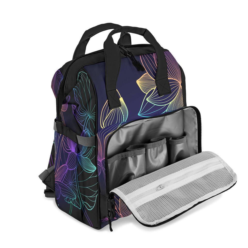 Rainbow Lotus Flowers Backpack
