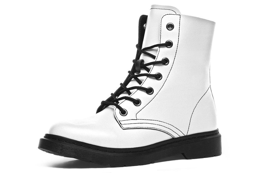 Black and White Mismatch Boots