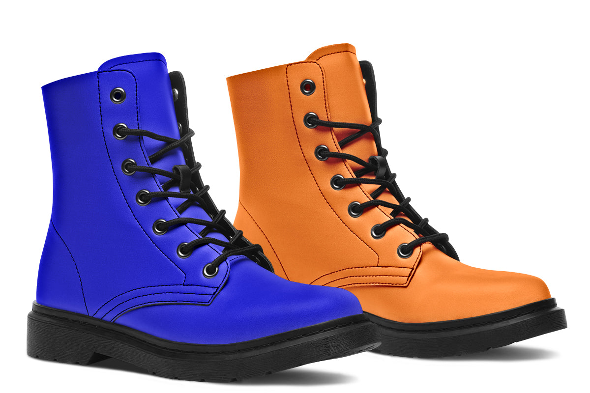 Blue and Orange Mismatch Boots