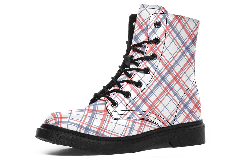 Candy Stripe Plaid Boots