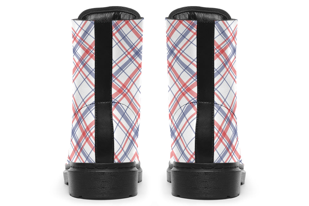 Candy Stripe Plaid Boots