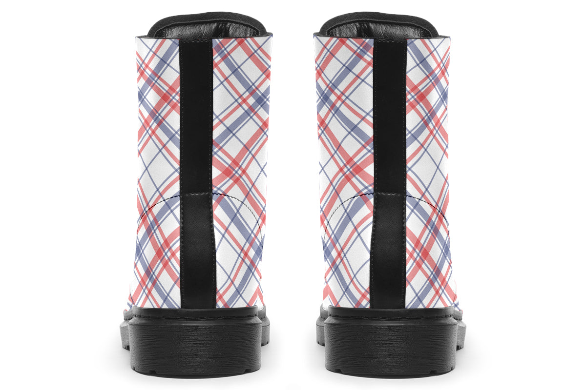 Candy Stripe Plaid Boots