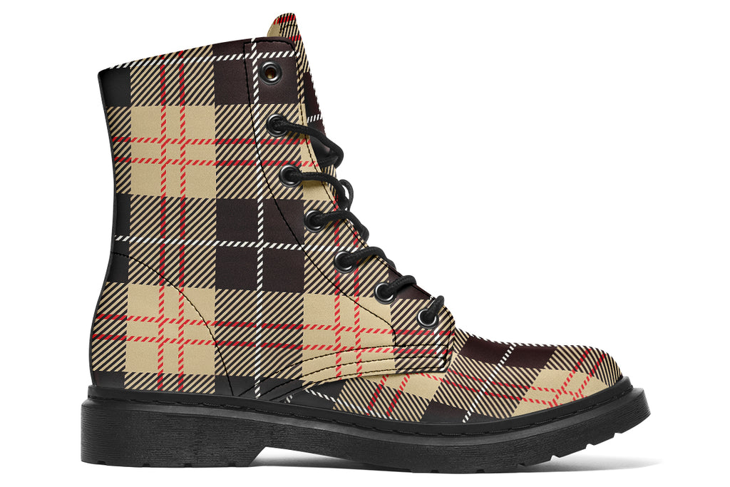 Choco Mocha Plaid Boots