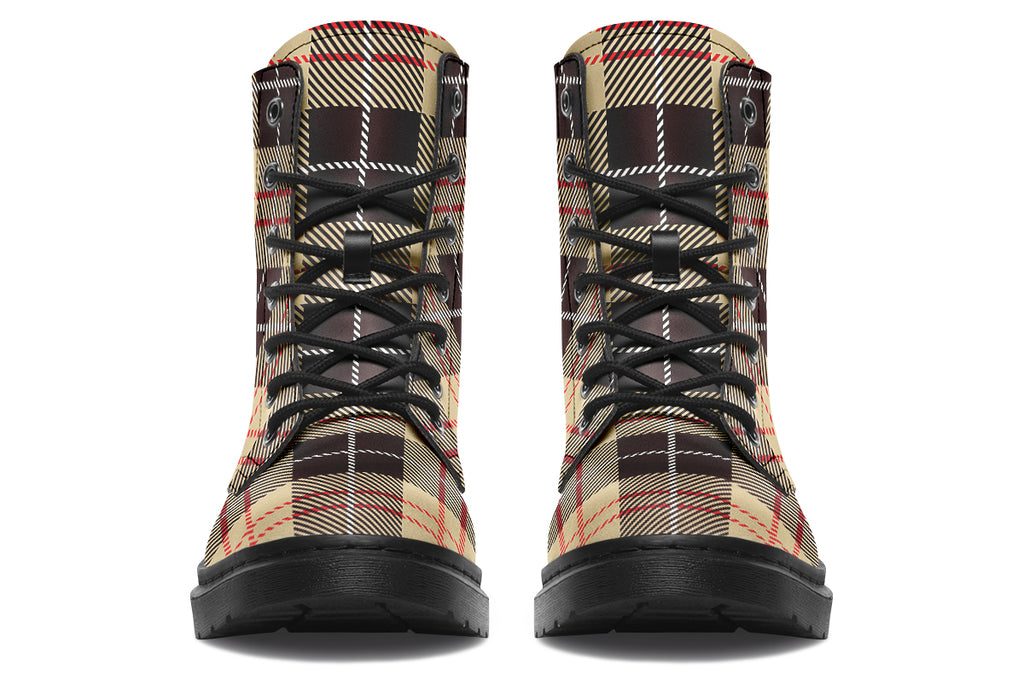 Choco Mocha Plaid Boots