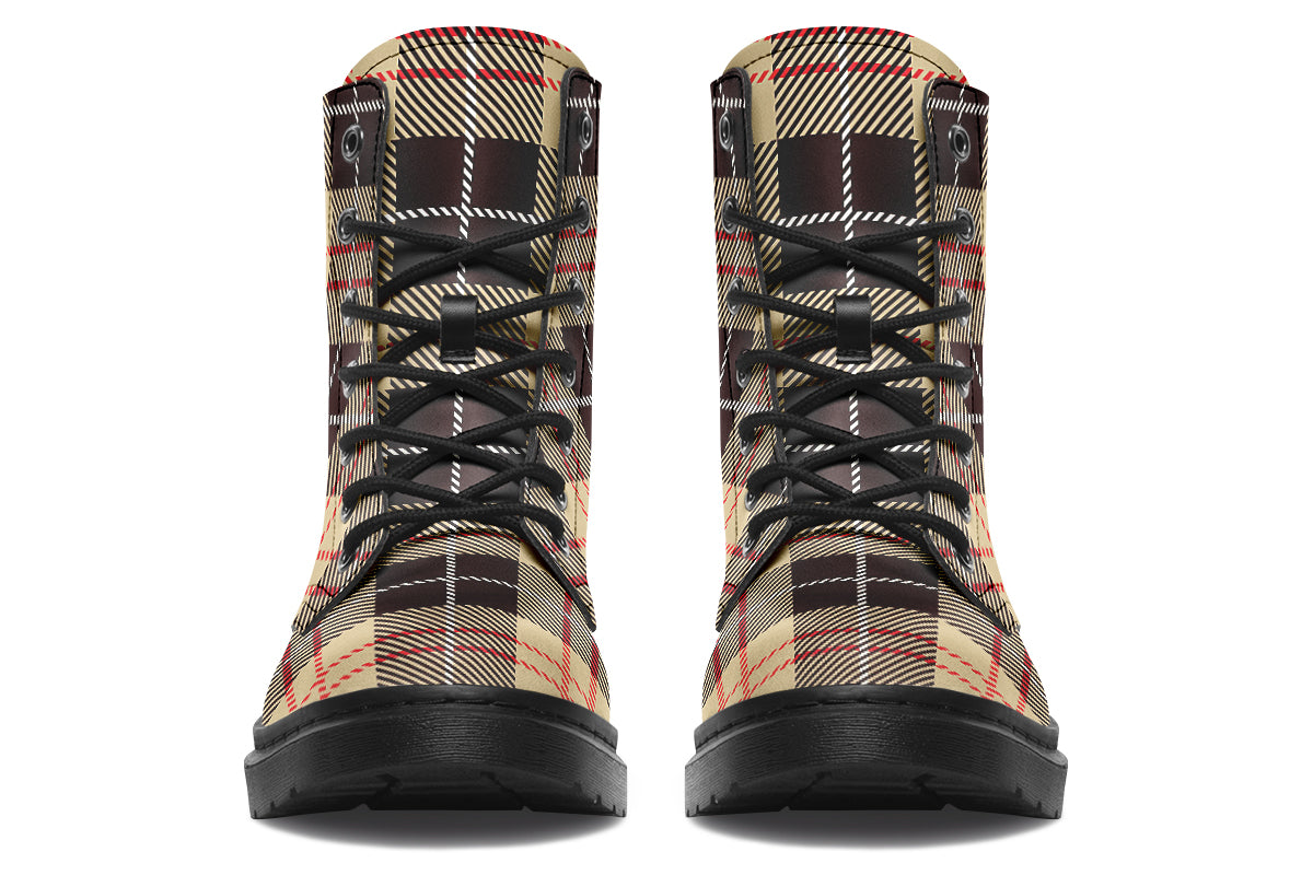 Choco Mocha Plaid Boots