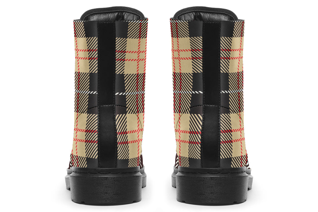 Choco Mocha Plaid Boots