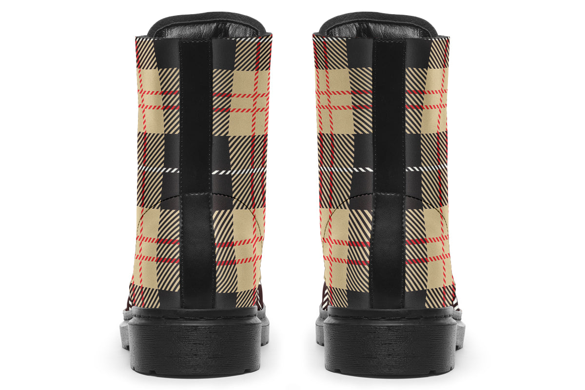 Choco Mocha Plaid Boots