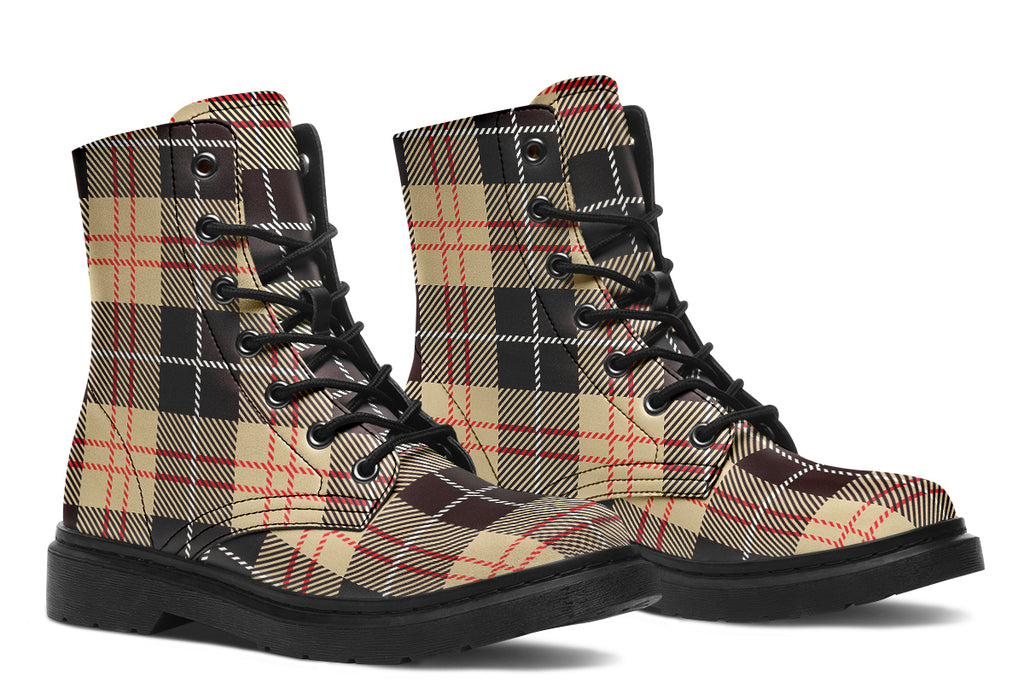 Choco Mocha Plaid Boots