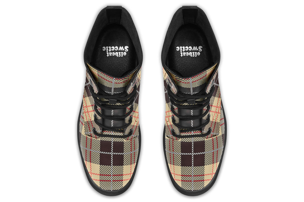 Choco Mocha Plaid Boots