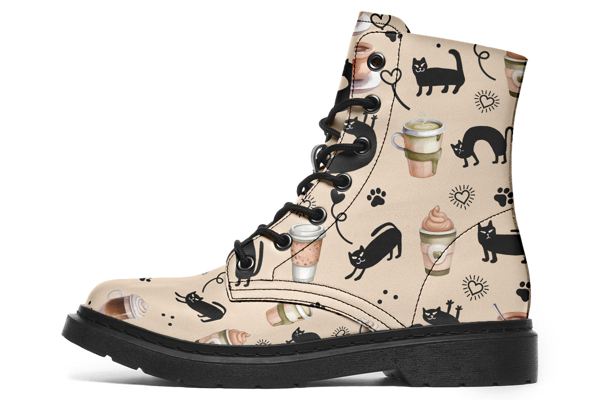 Cozy Coffee Cat Boots