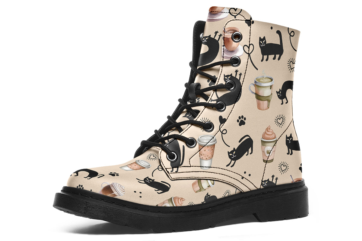 Cozy Coffee Cat Boots