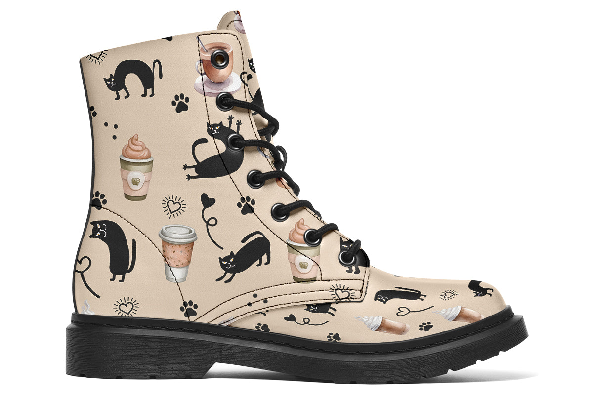 Cozy Coffee Cat Boots