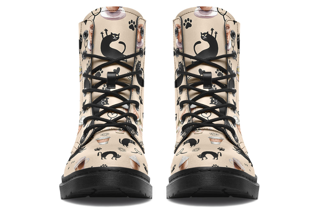 Cozy Coffee Cat Boots