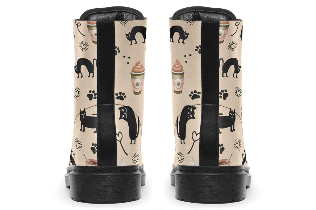 Cozy Coffee Cat Boots