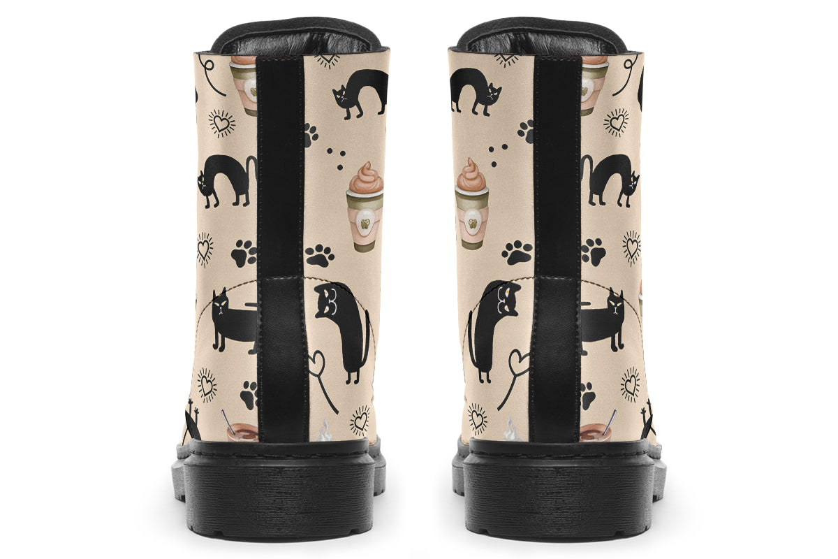 Cozy Coffee Cat Boots