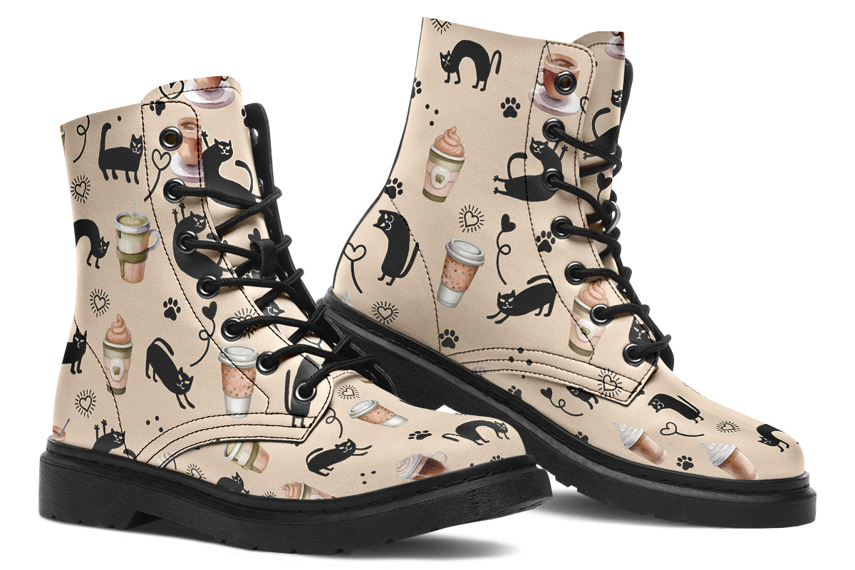 Cozy Coffee Cat Boots
