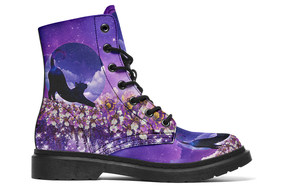 Enchanted Lavender Moon Cat Boots