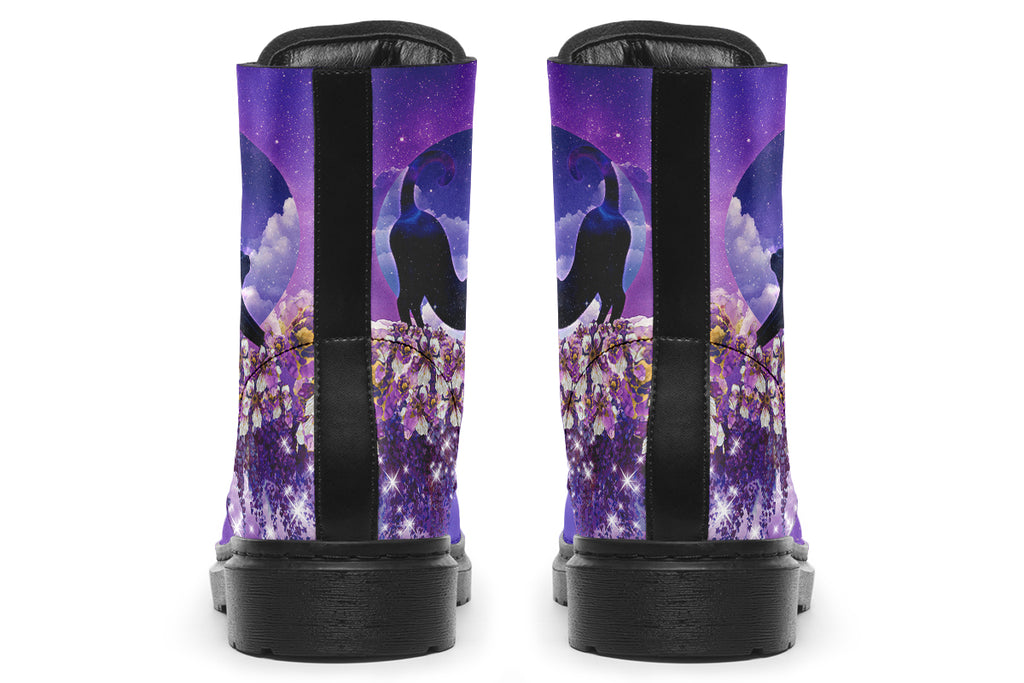 Enchanted Lavender Moon Cat Boots
