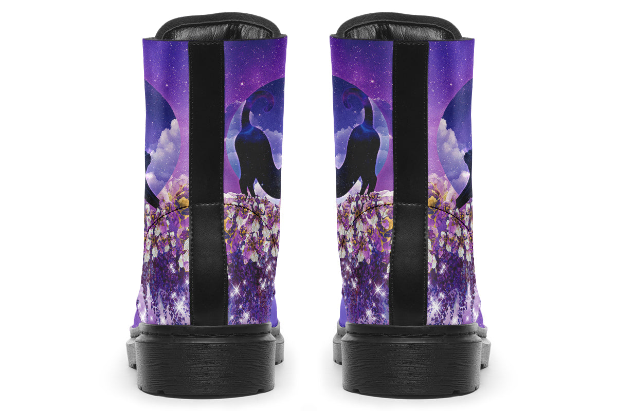 Enchanted Lavender Moon Cat Boots