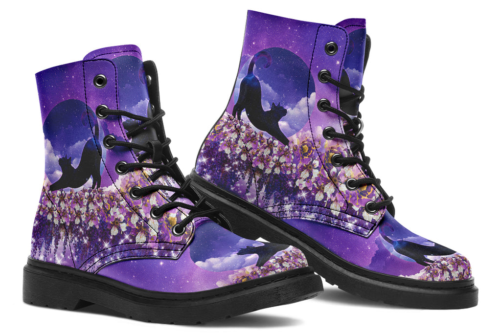 Enchanted Lavender Moon Cat Boots