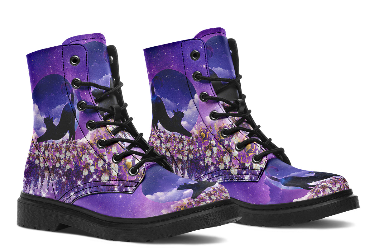 Enchanted Lavender Moon Cat Boots