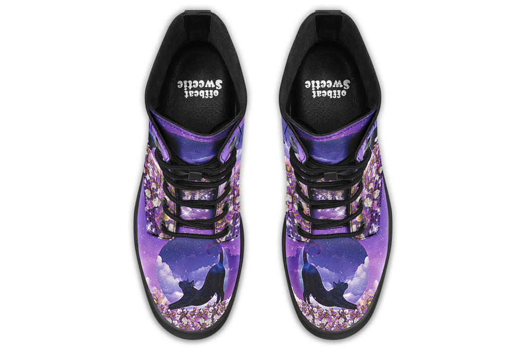 Enchanted Lavender Moon Cat Boots