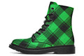 Lucky Green Plaid Boots