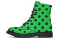 Lucky Green Polka Dot Boots