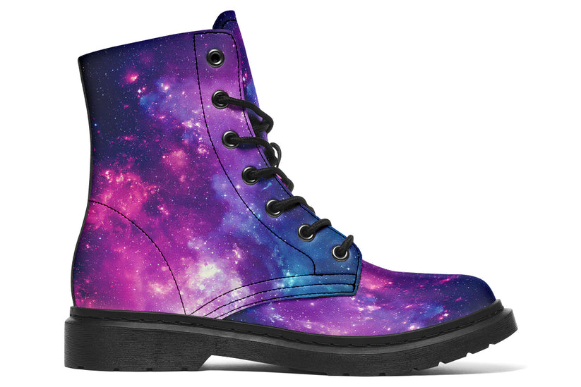Nebula Red Galaxy Space Men's Boots