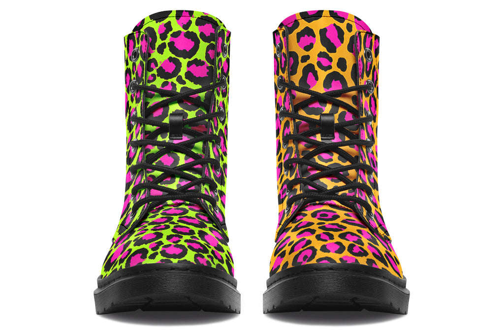 Neon Leopard x Neon Safari Mismatch Boots